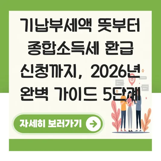 기납부세액 뜻 종합소득세 환급 신청 방법