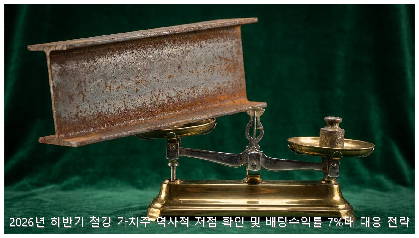 2026년 하반기 철강 가치주 역사적 저점 확인 및 배당수익률 7%대 대응 전략 핵심 안내 및 분석 인포그래픽 (2)