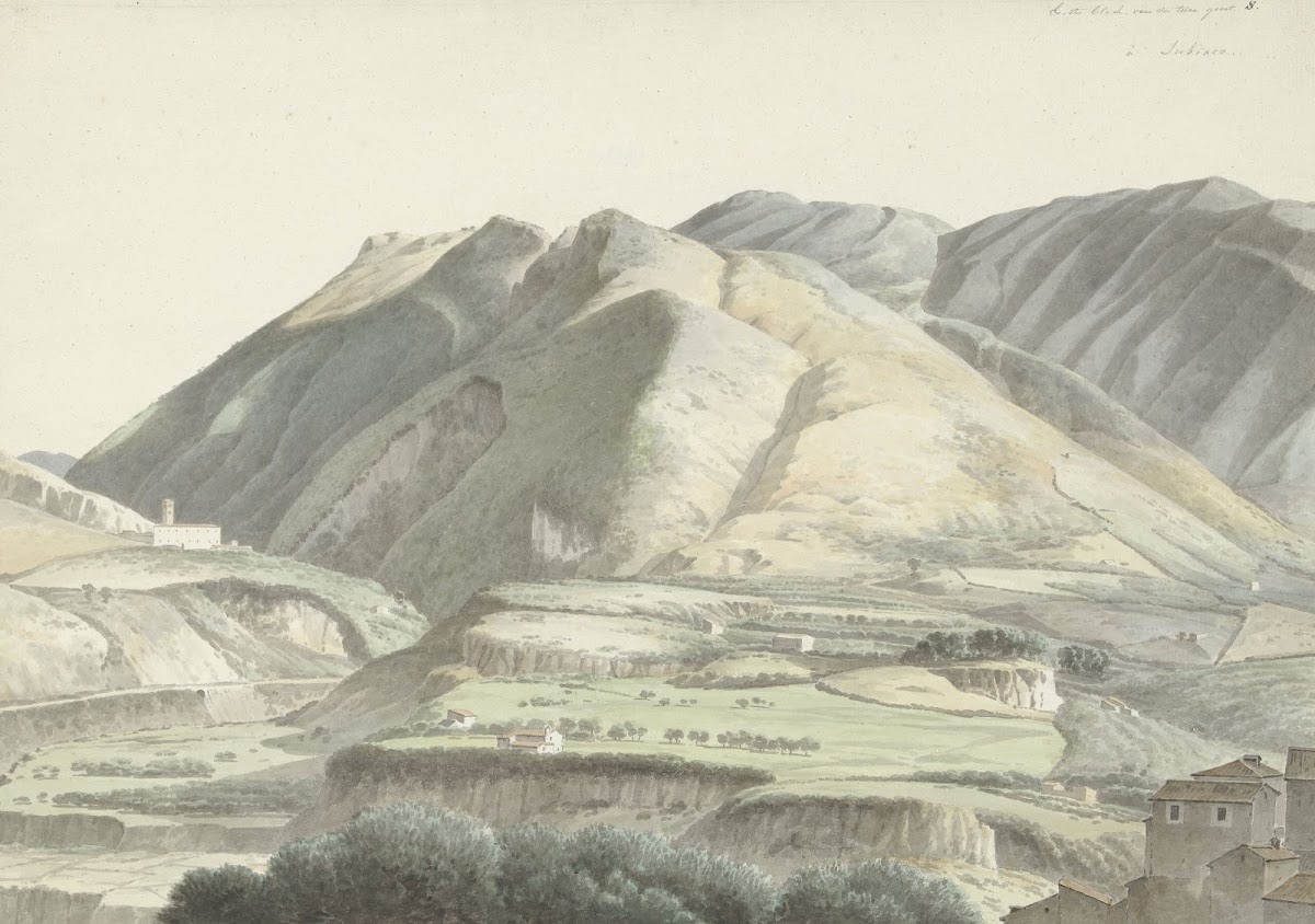 Italiaans landschap bij Subiaco c 1787   c 1847