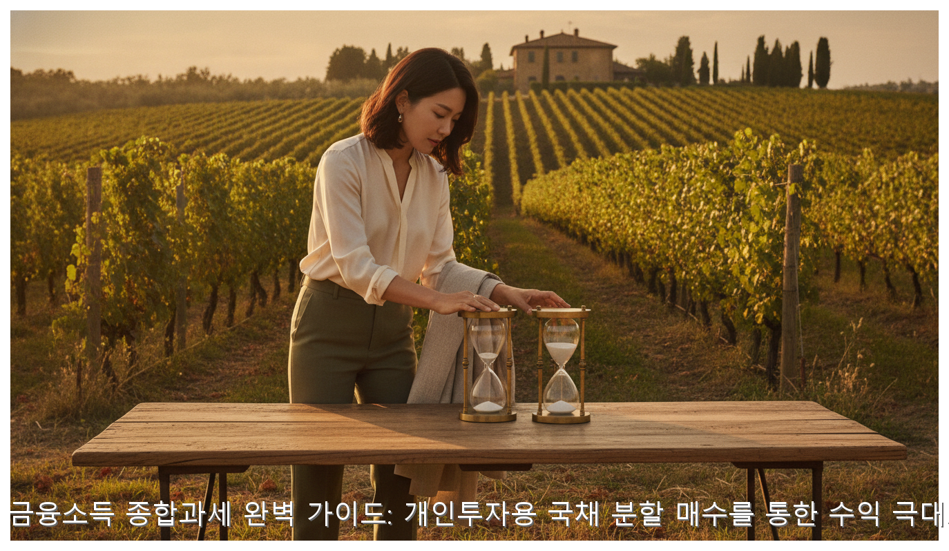 2026년 금융소득 종합과세 완벽 가이드: 개인투자용 국채 분할 매수를 통한 수익 극대화 전략 핵심 안내 및 분석 인포그래픽 (4)