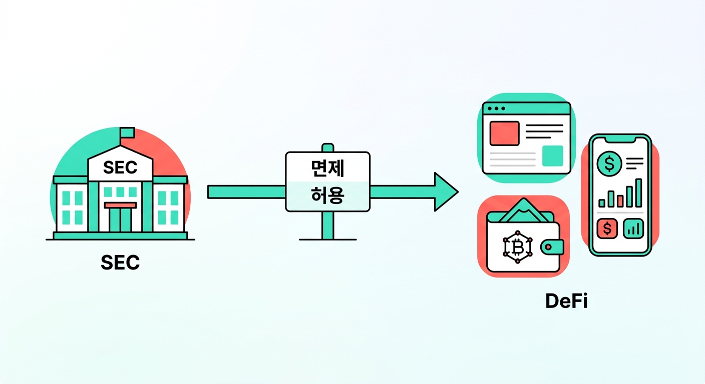 SEC DeFi 면제 플로우