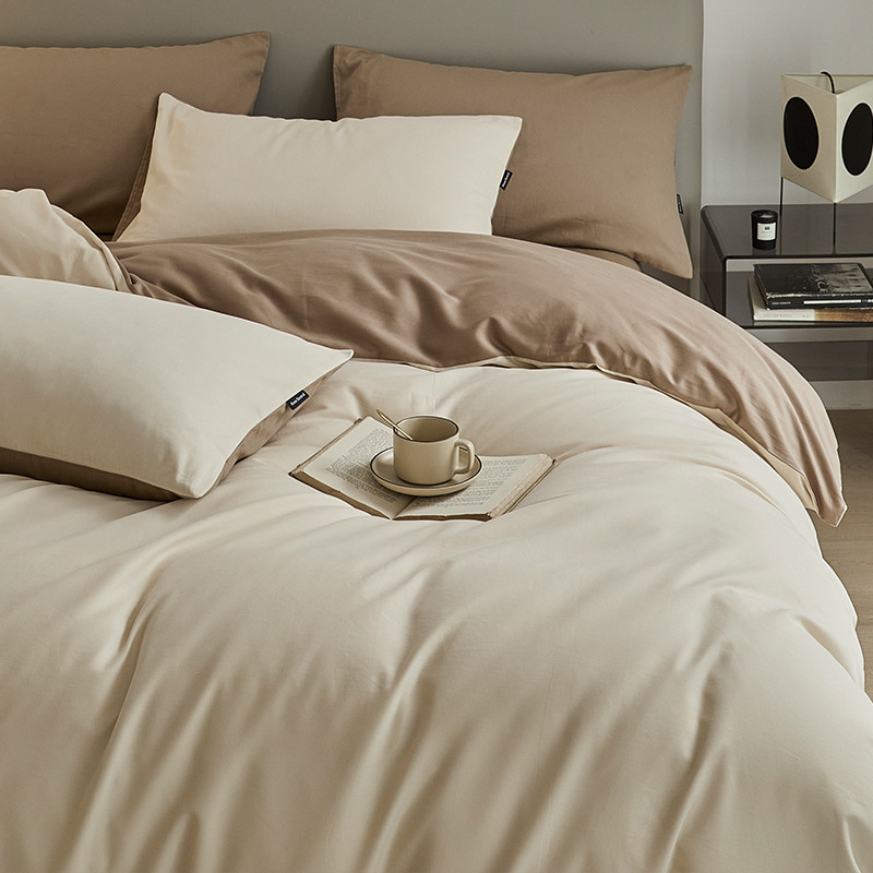 Cotton bedding set, 100S, brushed, various sizes