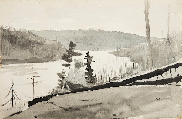 Mountain River or Lake 1897