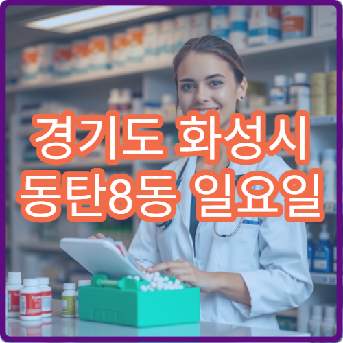 경기도 화성시 동탄8동 일요일 당번약국 안내 공휴일 약국 위치 정보