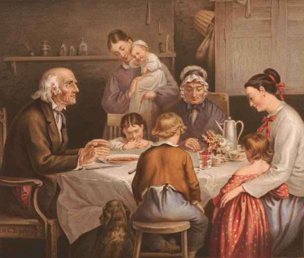 Asking a blessing 1868