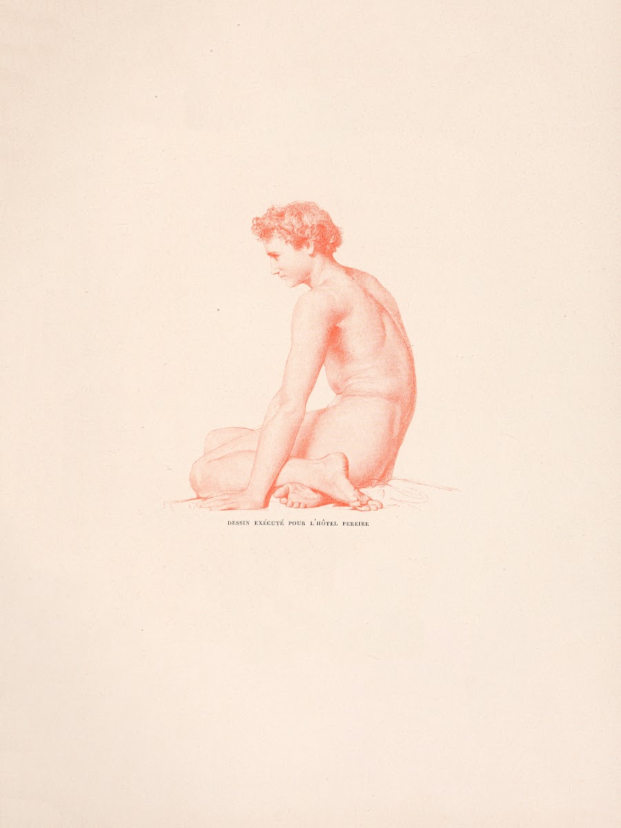 Dessin exècute pour lhotel Pereire 19th century