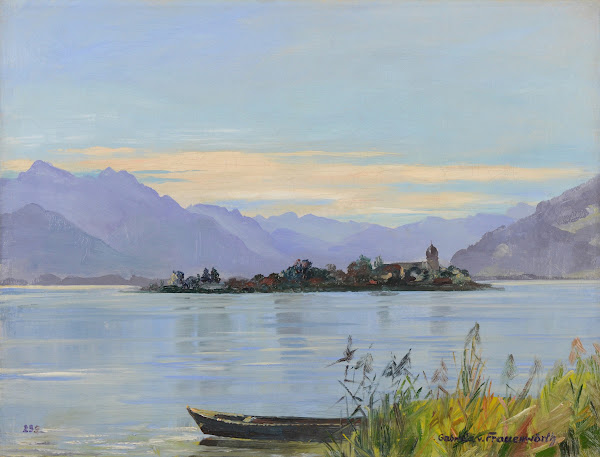 Blick Auf Frauenchiemsee Circa 1925