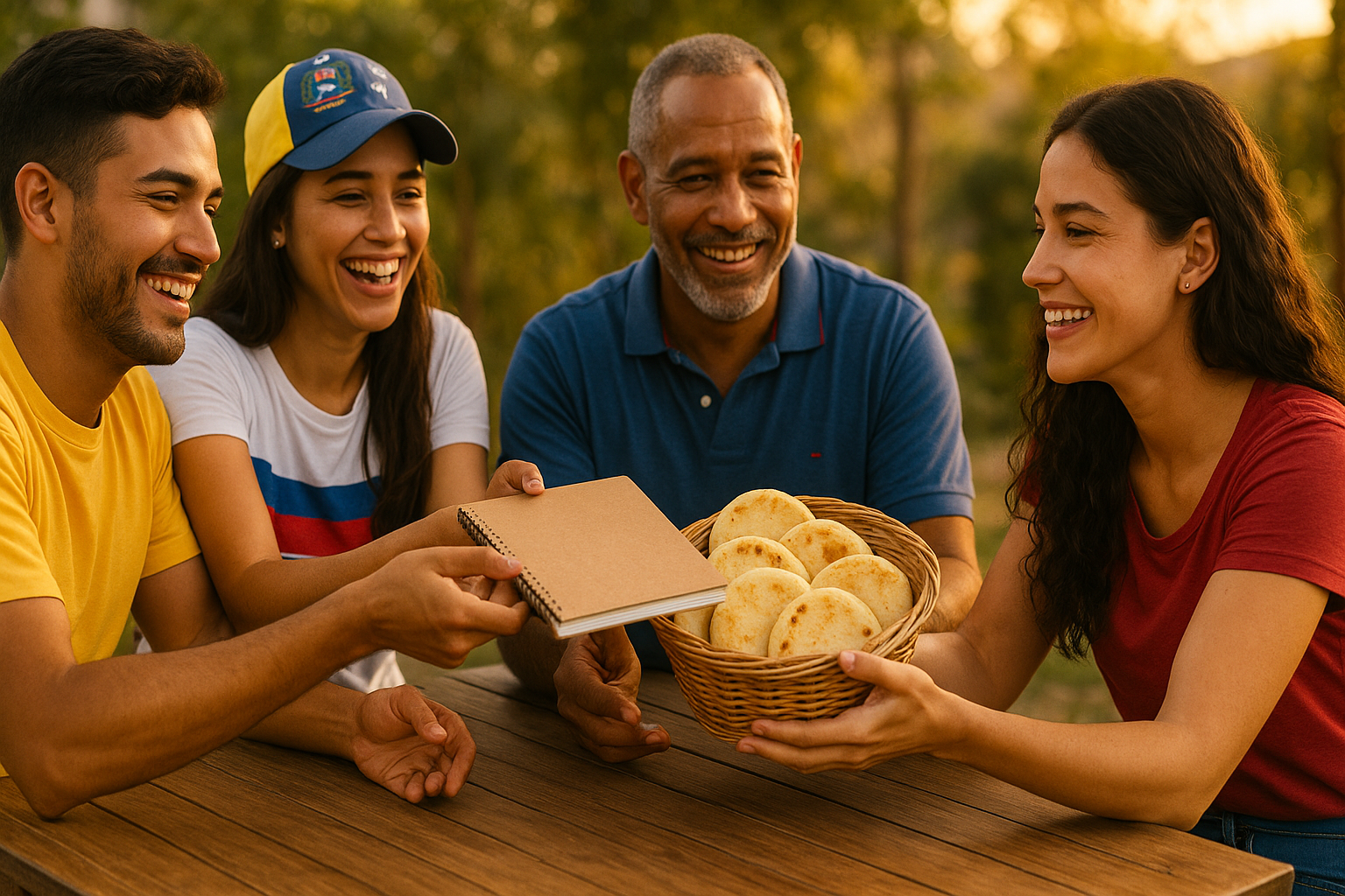 Venezolanos en el exterior compartiendo tiempo y ayuda en comunidad