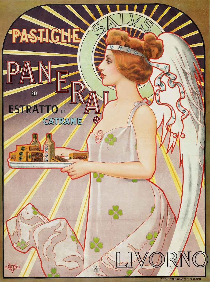 Pastiglie Paneraj Ed Estratto Di Catrame Livorno 1899