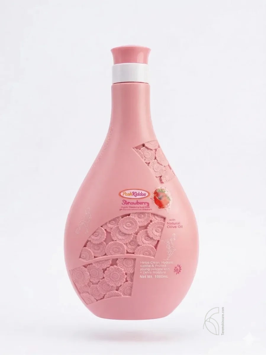 PoshKiddos Strawberry Organic Revitalizing Body Wash