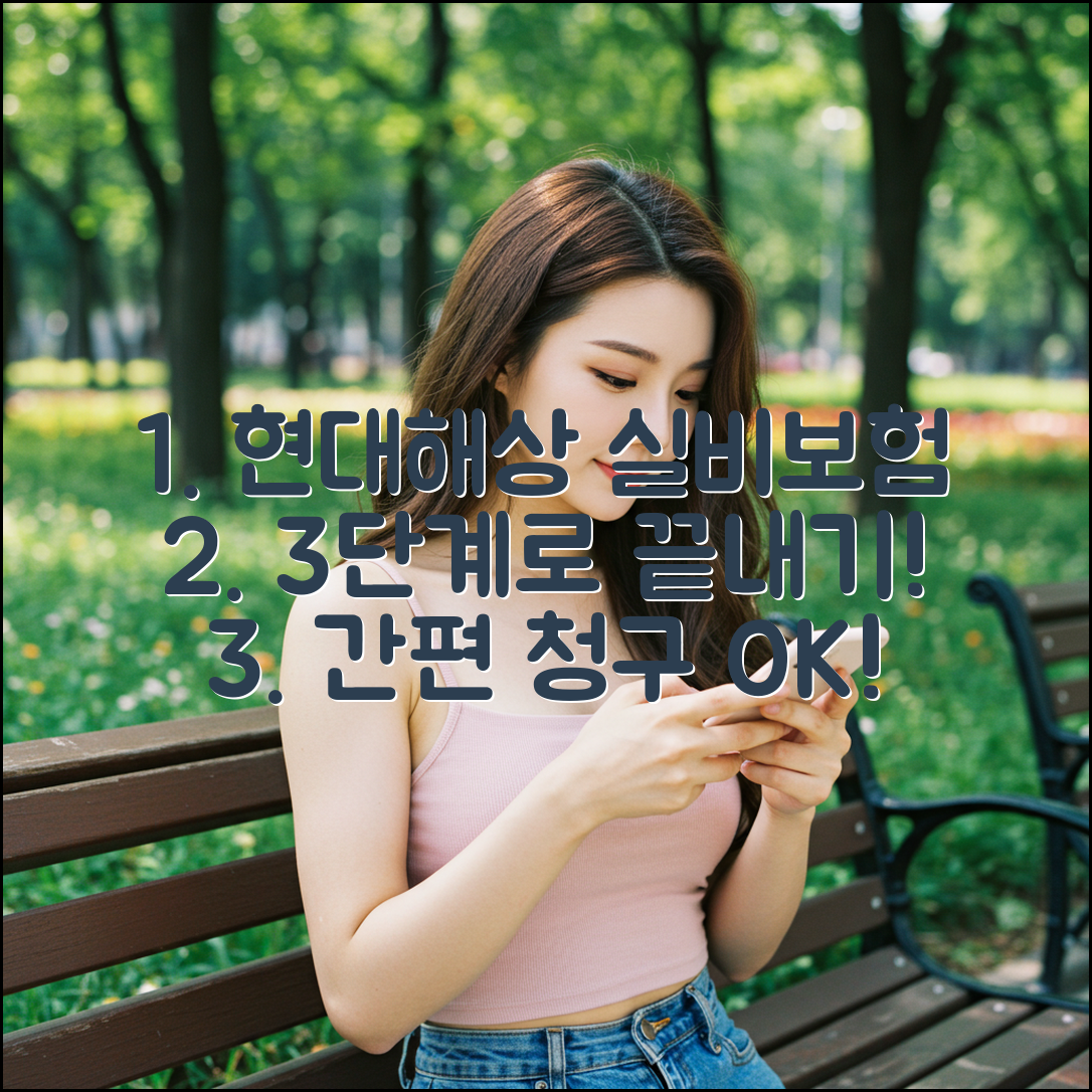 현대해상 실비보험 청구, 3단계면 끝!