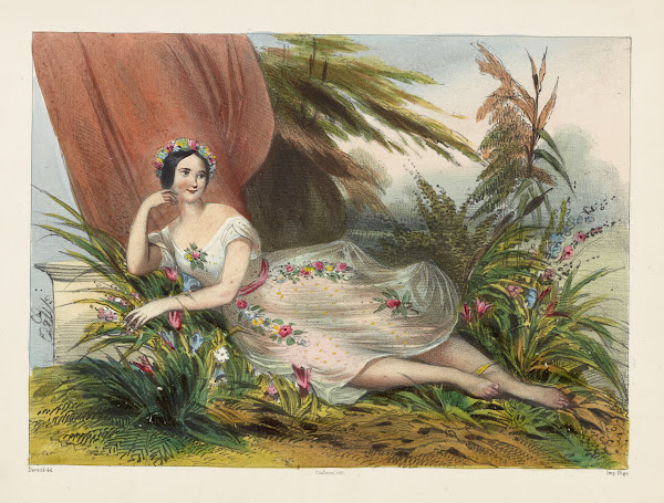 Scène des fleurs Mlle Taglioni 1845