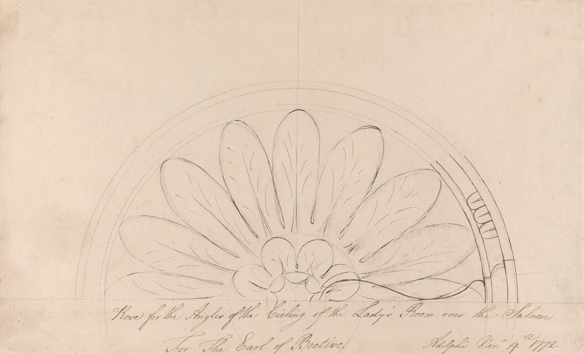Headfort House Ladys Room Ceiling Rose 1772