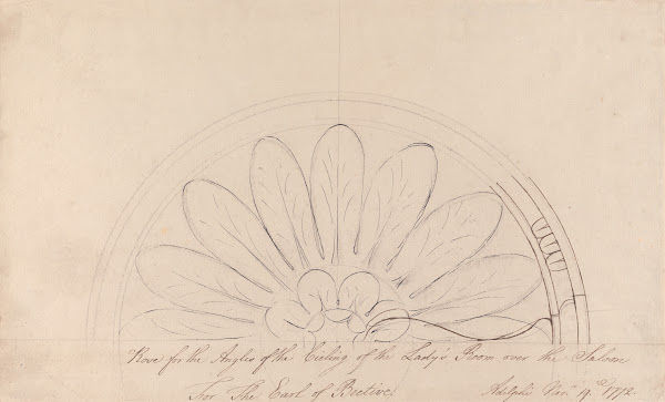 Headfort House Ladys Room Ceiling Rose 1772