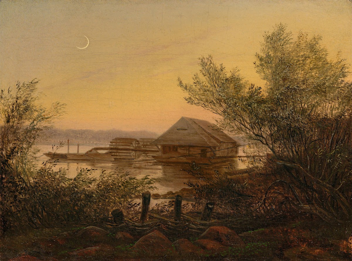 Ship mill on the Elbe near Dresden 1826