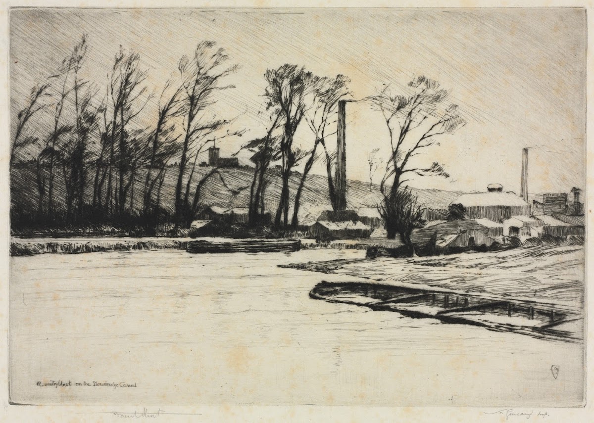 A Wintry Blast on the Stourbridge Canal 1890