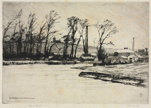 A Wintry Blast on the Stourbridge Canal 1890