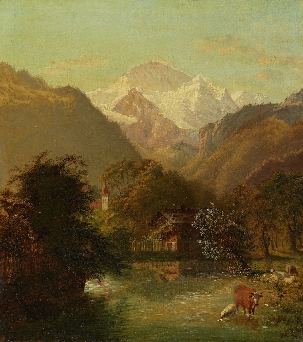 Die Ansicht der Jungfrau bey Interlaken 1915 1945