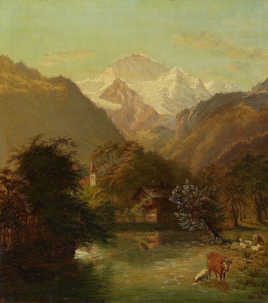 Die Ansicht der Jungfrau bey Interlaken 1915 1945