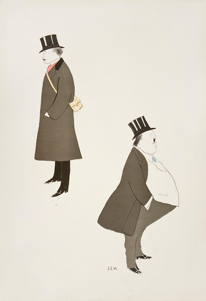 Caricature of two men 1904