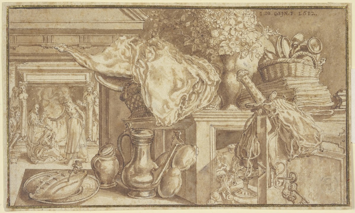 A kitchen still life 1612