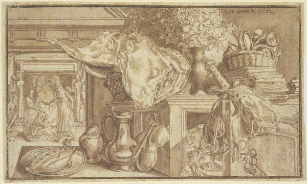 A kitchen still life 1612