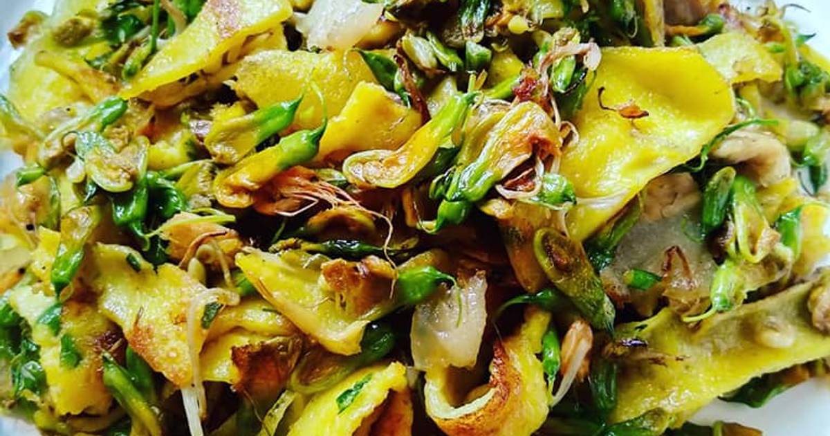 Bánh xèo xào bông điên điển