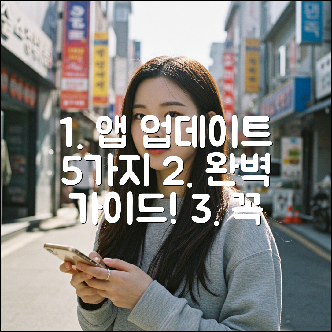 스마트폰 앱 업데이트 5가지 완벽 가이드