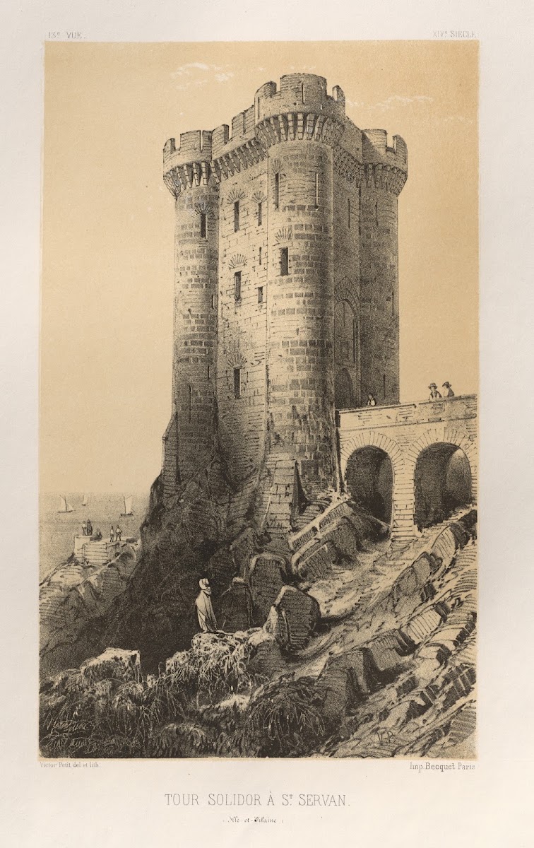 Tour Solidor a St Servan Ille et Vilaine 1860