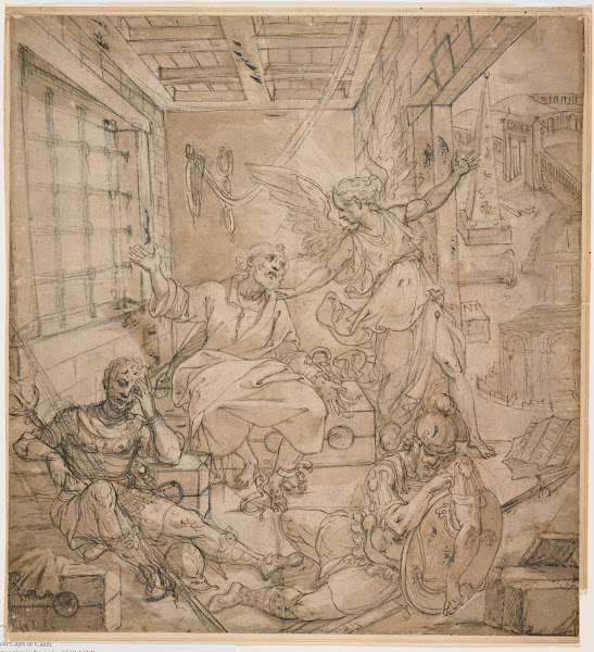 Liberation Of Saint Peter 16th 17th Century