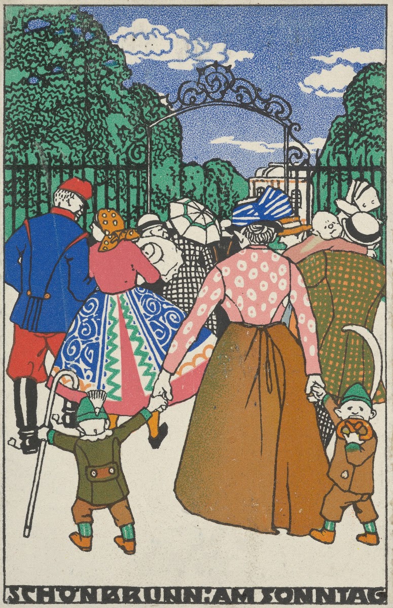 Schönbrunn on Sunday Schönbrunn am Sonntag 1912