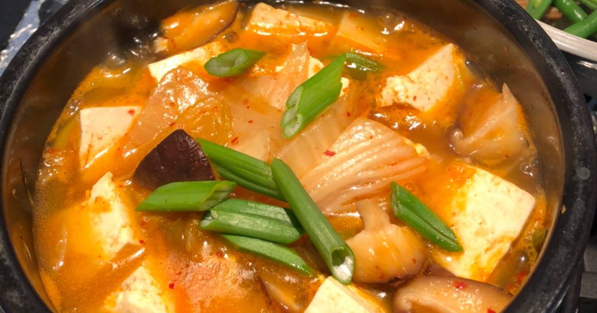 Súp kimchi chay