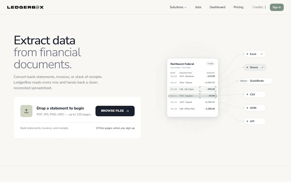 Captura de LedgerBox