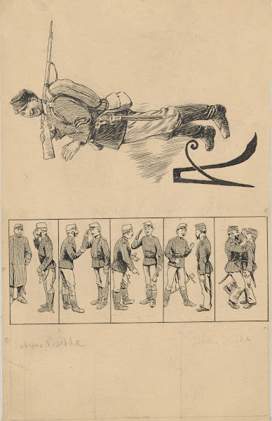 Soldier with rifle over his arm 1891