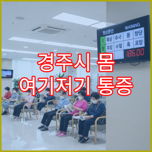 경주시 몸 여기저기 통증 나타날 때 진료 가능한 병원 안내