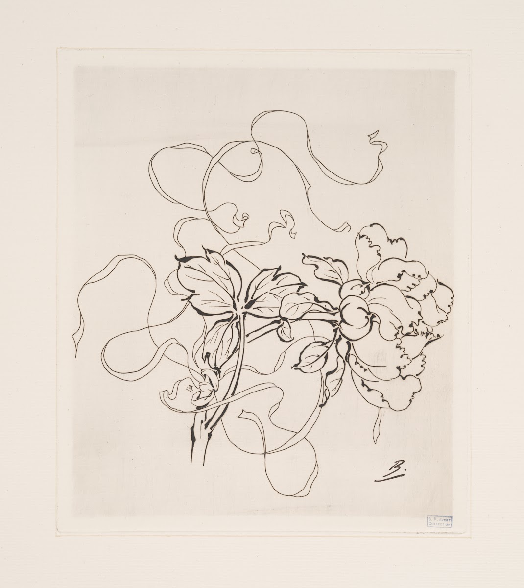 Assiette pivoine 1866   1878
