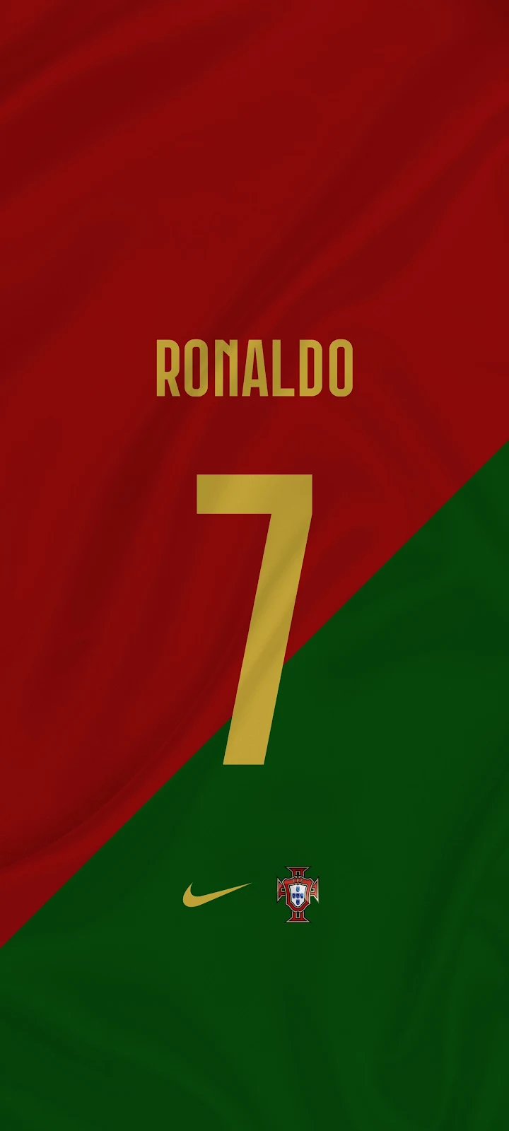 Cristiano Ronaldo Portugal National Jersey - Digital Sports Graphic 2K iPhone Wallpaper (1843x4096)