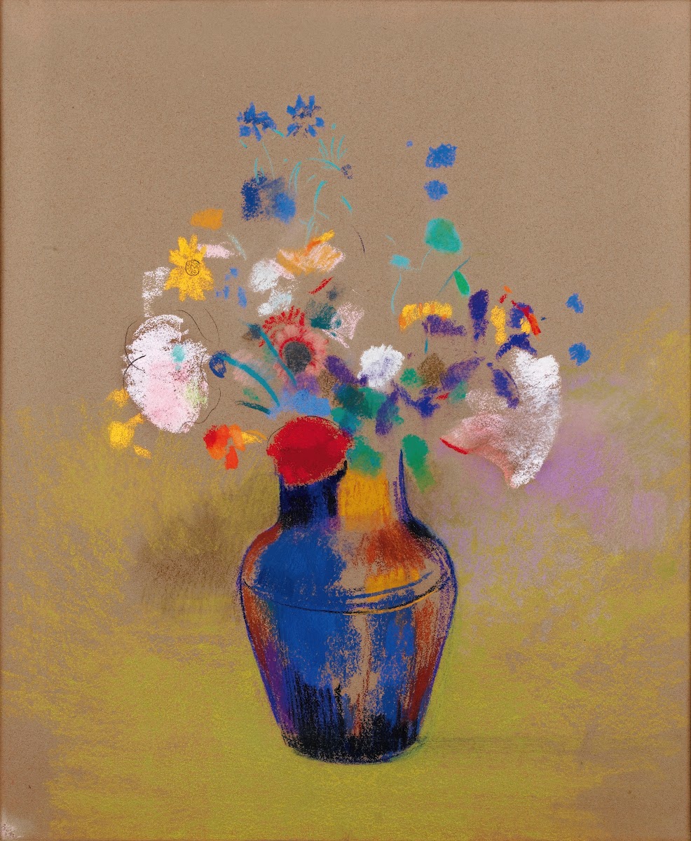 Fleurs Sur Fond Gris 1916