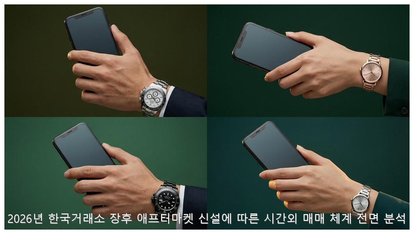 2026년 한국거래소 장후 애프터마켓 신설에 따른 시간외 매매 체계 전면 분석 핵심 안내 및 분석 인포그래픽 (2)