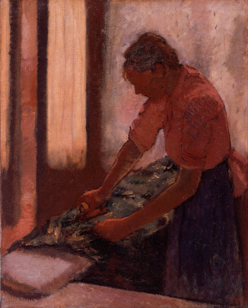 Woman Ironing between 1892 and 1895