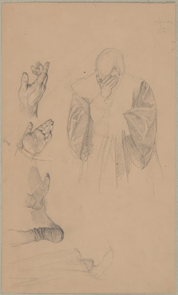 Study to an unidentified figural composition 1856