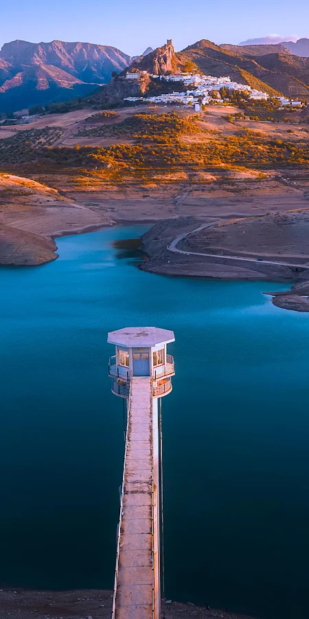 Andalusia, Zahara De La Sierra, Reservoir, Travel Photography 4K Phone Wallpaper