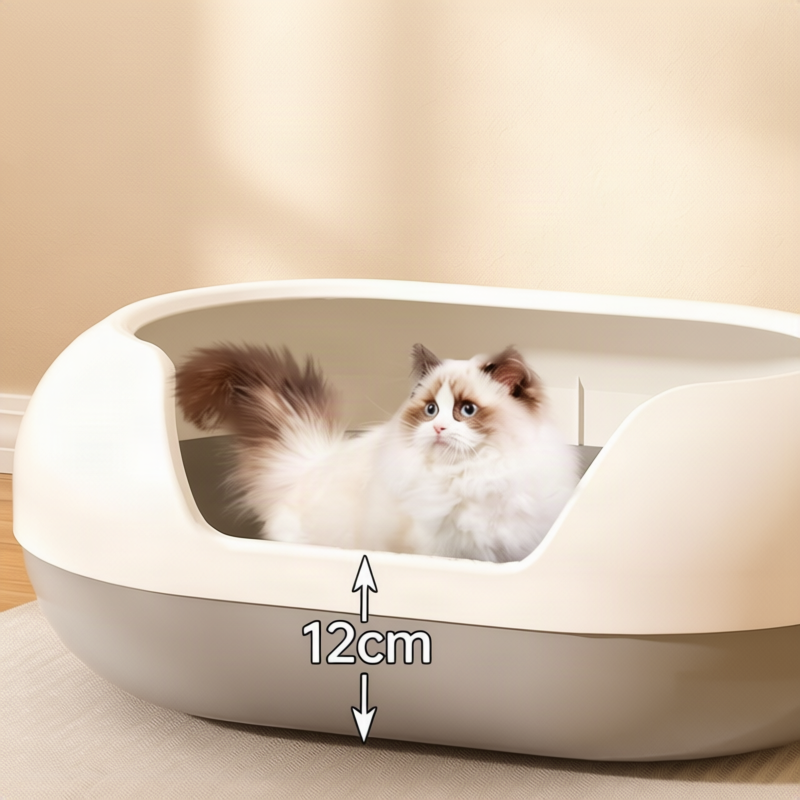 Halboffenes Katzenklo, 35 cm breit