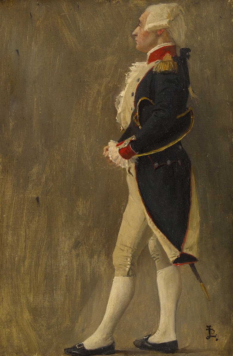 La voûte dacier silhouette du marquis de Lafayette 1889