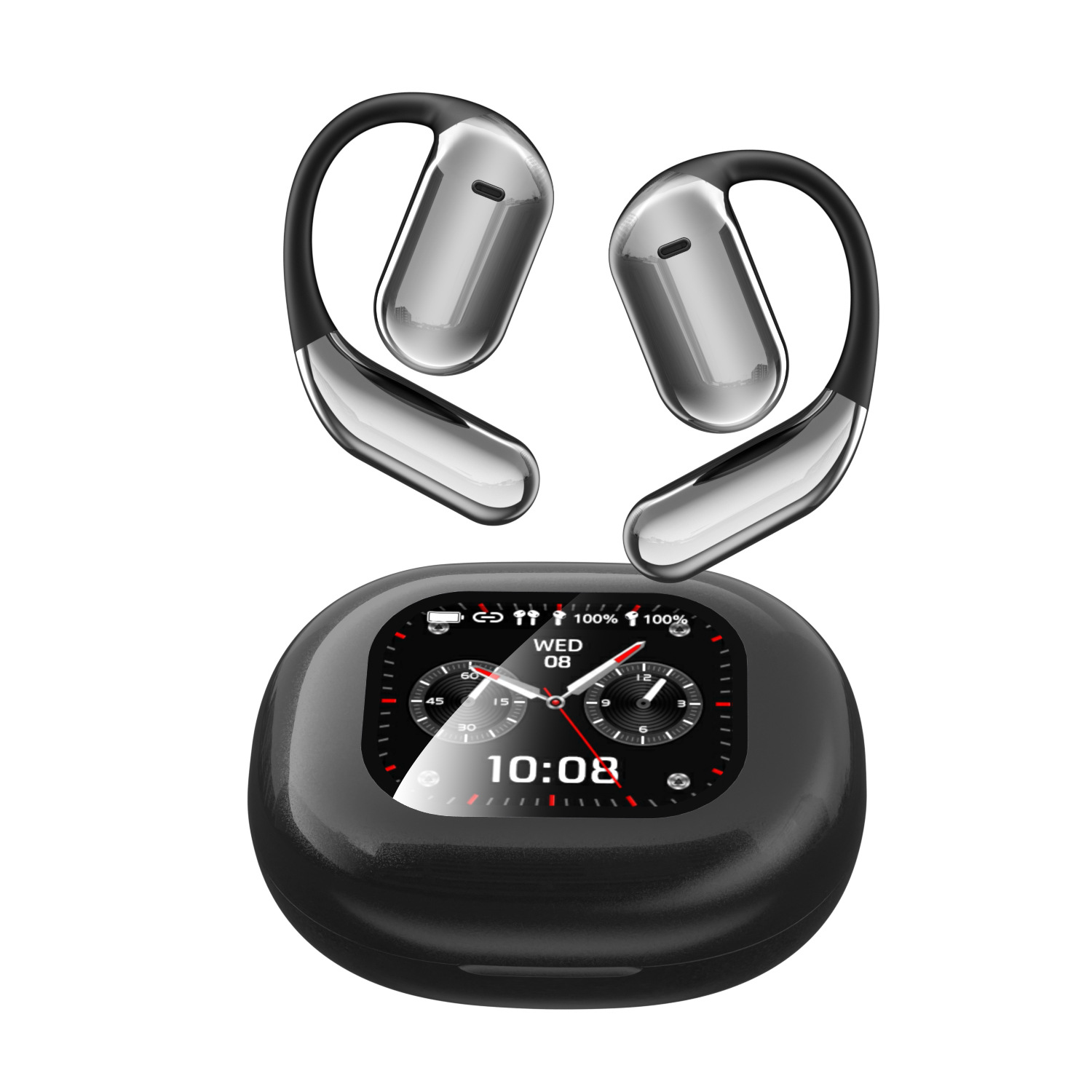 Open Sports Headphones with LCD Display