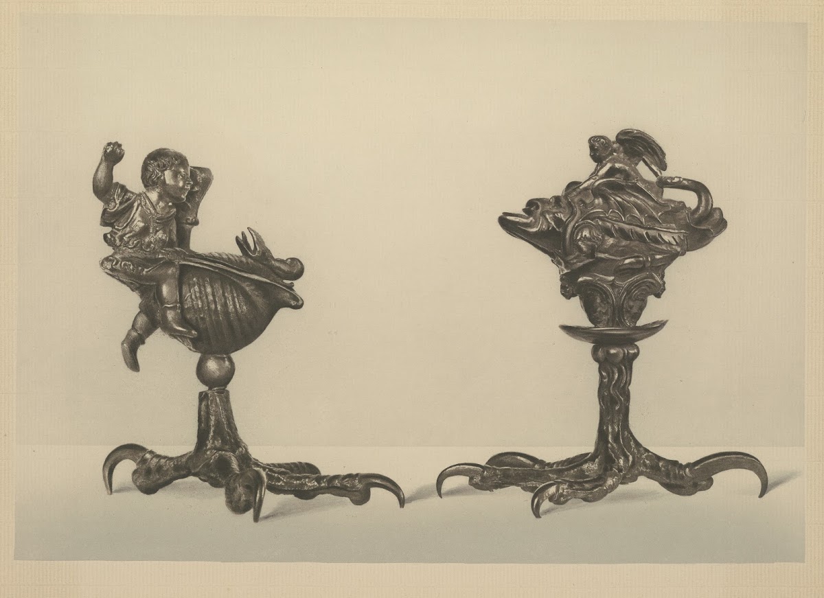 Inkstand Formed As A Shell Lamp Formed As A Fish  Workshop Of Riccio 1910