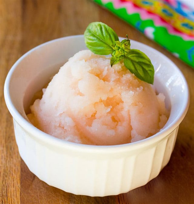 Đá Bào Bưởi Húng Quế