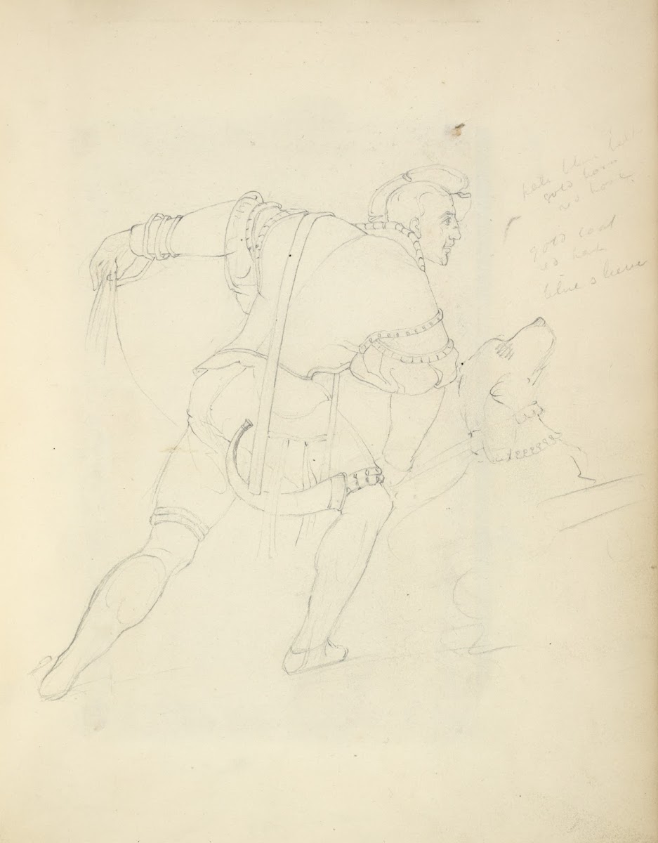 Man with dog 1840
