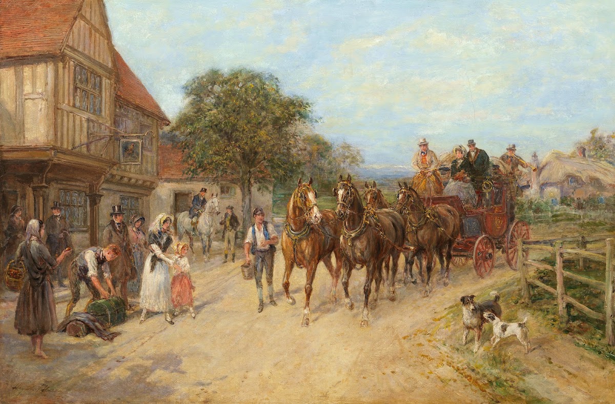 Arrival of the coach