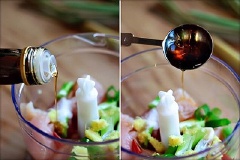 Nêm nước mắm, đường, chanh vào cùng.